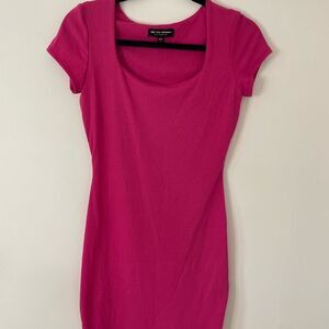 See you Monday body-con ribbed Dress below the knee size large NWOT